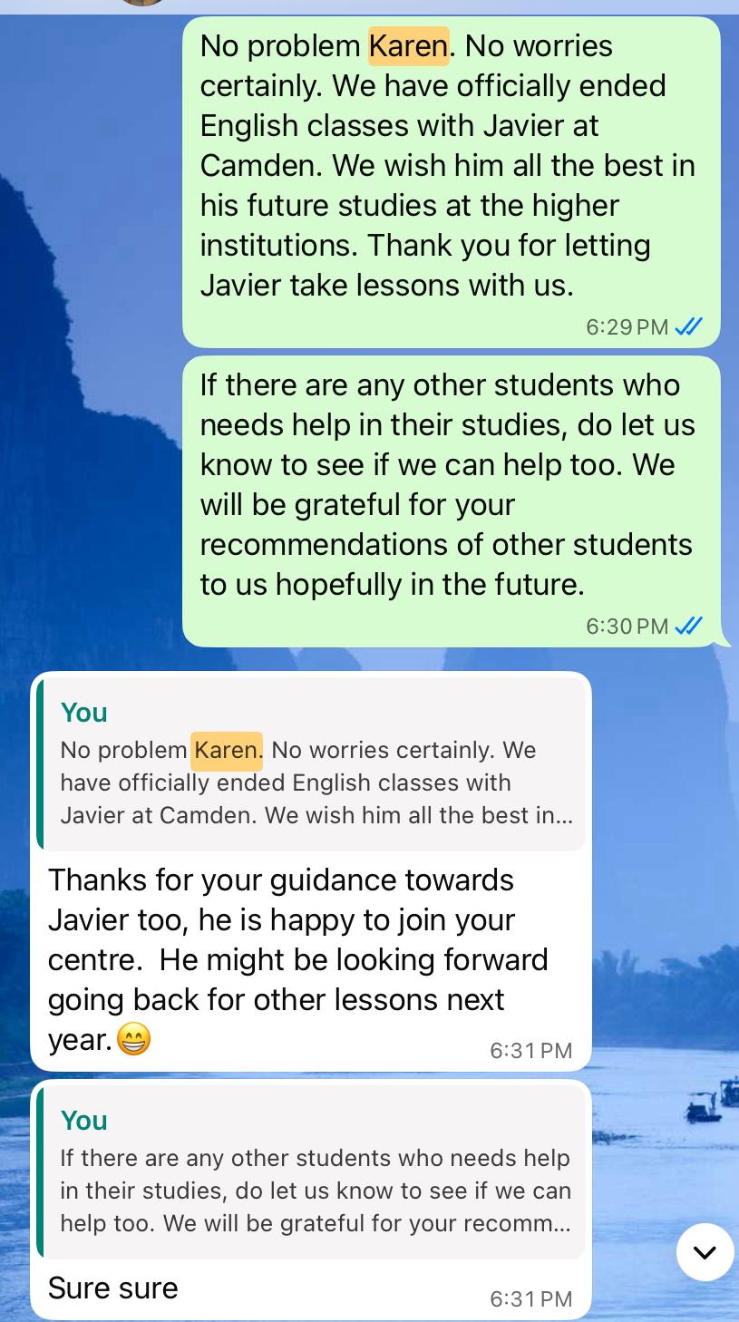 WhatsApp Parent Feedback 1